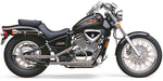 BLVD DRAG PIPES F/S CHROME HON VLX600 88-98 | 1261