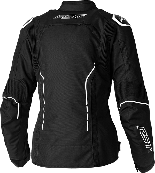 LADIES S1 CE JACKET BLACK/WHITE TEXTILE