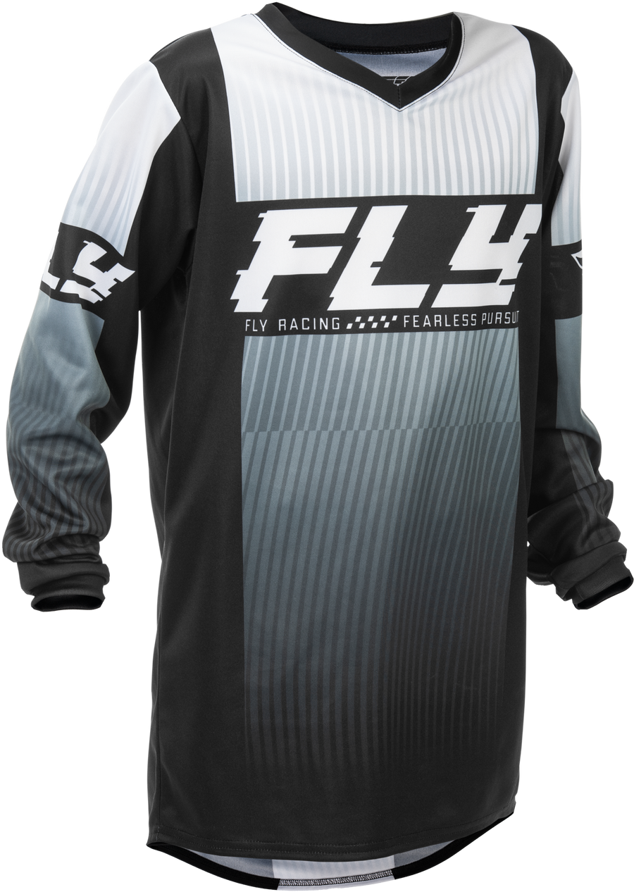 YOUTH F-16 JERSEY BLACK/WHITE YL