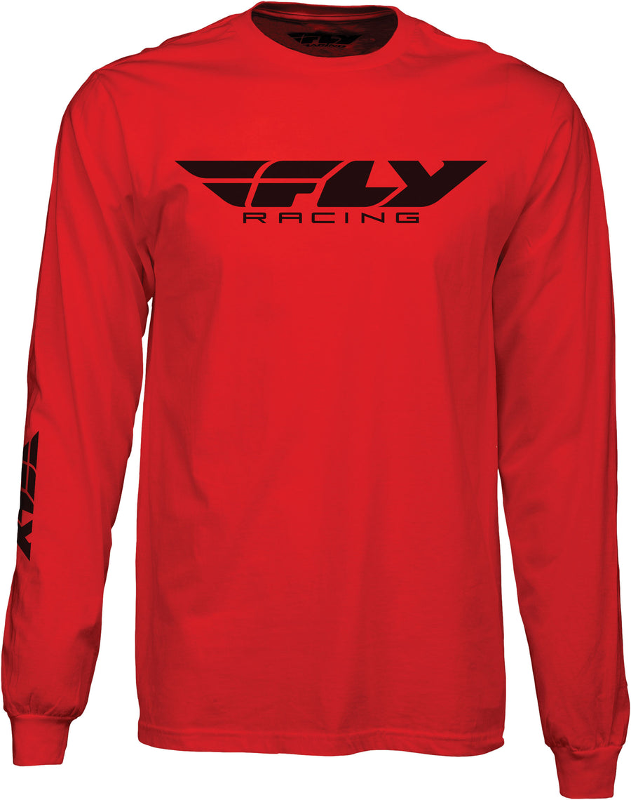 FLY CORPORATE L/S TEE RED