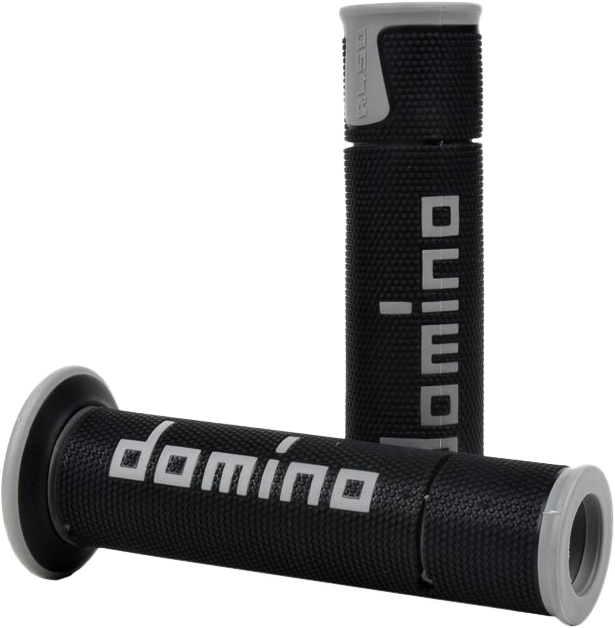 A450 ROAD RACING GRIPS BLACK/GREY PAIR
