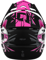 YOUTH MX-46Y UNSTABLE HELMET MATTE BLACK/PINK YM