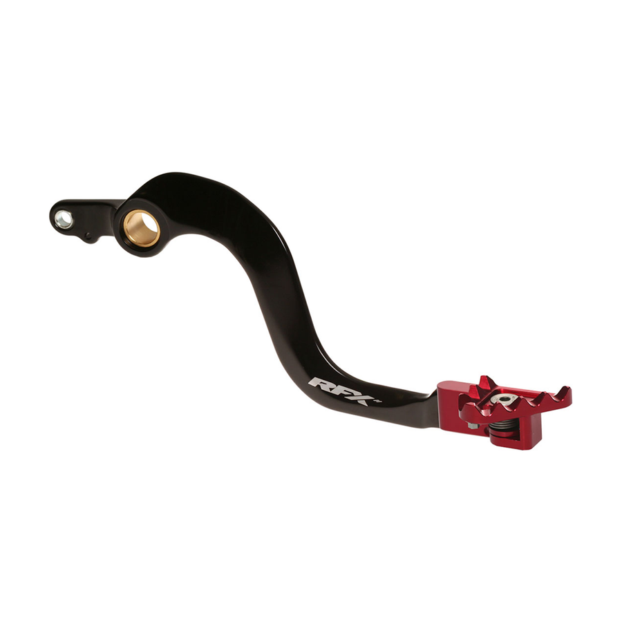 REAR BRAKE PEDAL RED FOLDING-TIP GAS | FXRB 50600 99RD
