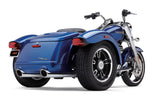 909-TWINS 4" SLIP-ONS CHROME FREEWHEELER 15-25 | 6302