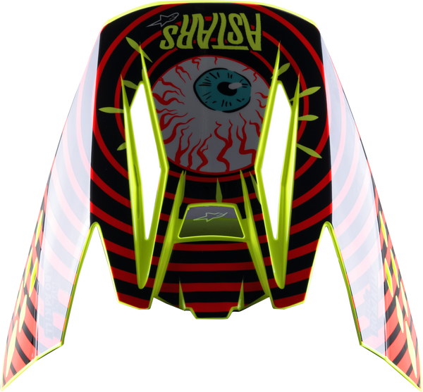 S-M5 SOLAR FLARE VISOR BLACK/RED/FLUO YELLOW | 8985722-1355-OS