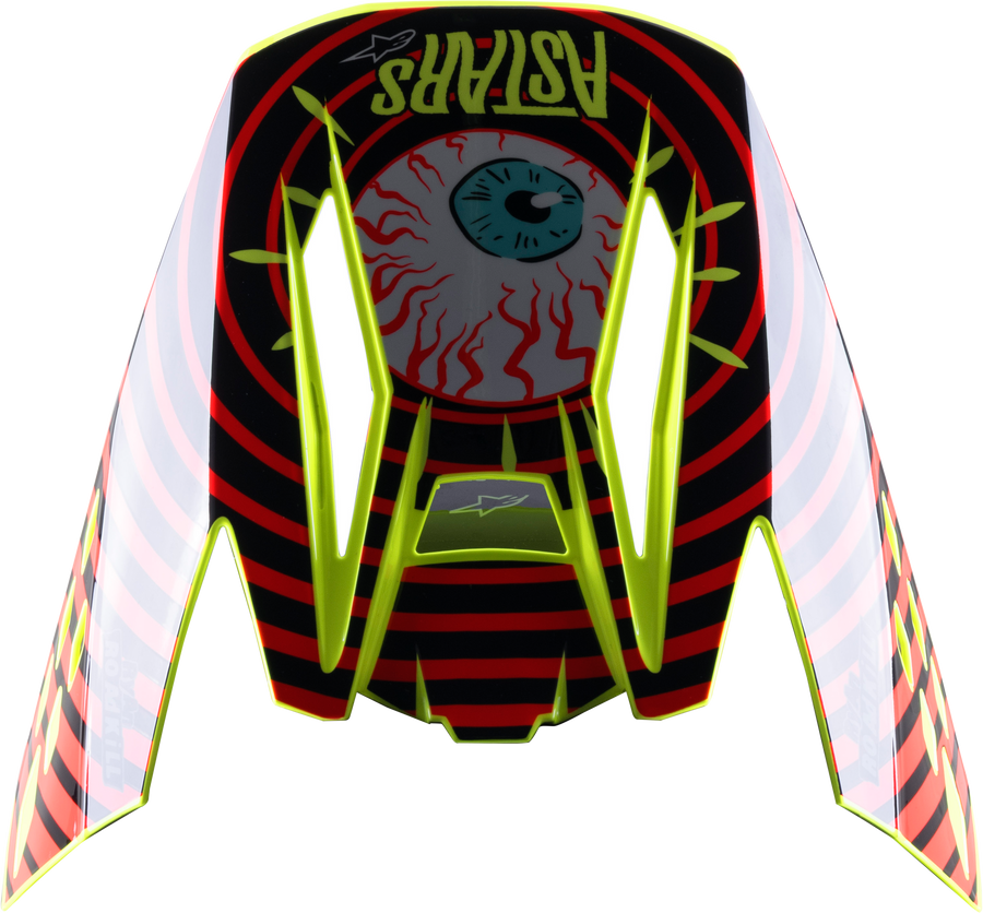 S-M5 SOLAR FLARE VISOR BLACK/RED/FLUO YELLOW | 8985722-1355-OS