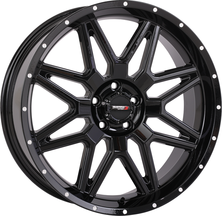 ST7 WHEEL 20X7 4+3 (+10MM) 5/4.5 GLOSS BLACK | 20S3-7155