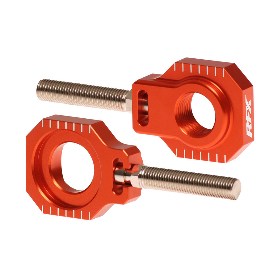 REAR AXLE BLOCKS ORANGE KTM/HUSQ/GAS | FXAB 50300 99OR