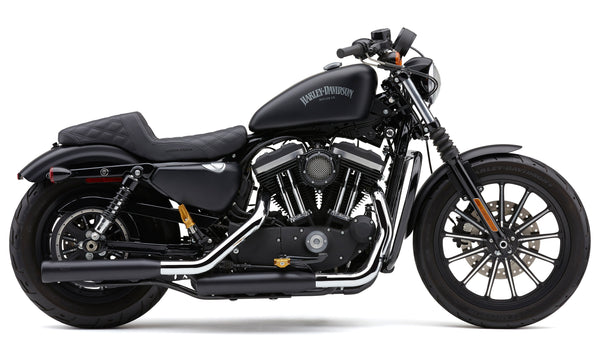 3" NH SERIES SLIP-ONS BLACK SPORTSTER 14-24
