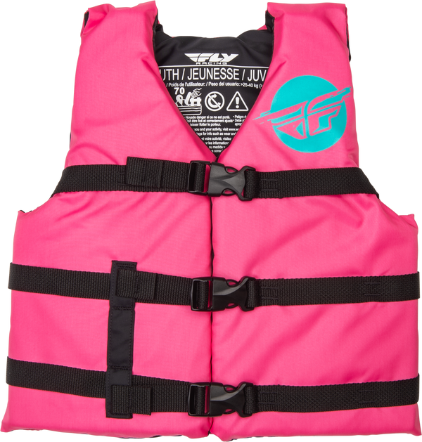 YOUTH FLOTATION VEST NEON PINK/TEAL | 221-30330