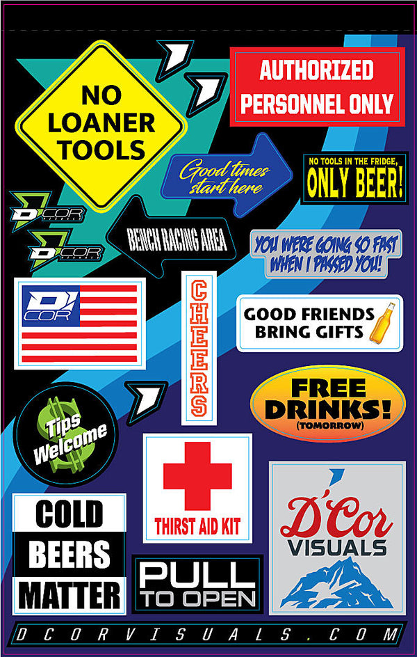 DECAL SHEET FRIDGE KIT DECAL SHEET FRIDGE KIT | 40-90-123