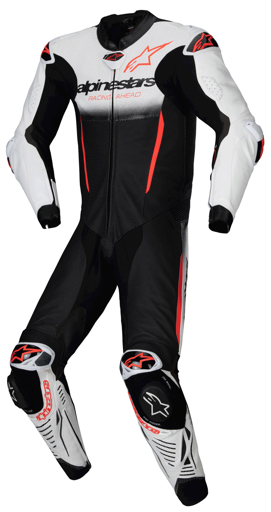GPR7 1PC SUIT WHT BK RED