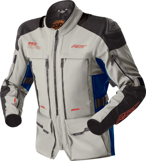 WOMENS PS ADVENTURE D3O JACKET SIL/BLU TEXTILE