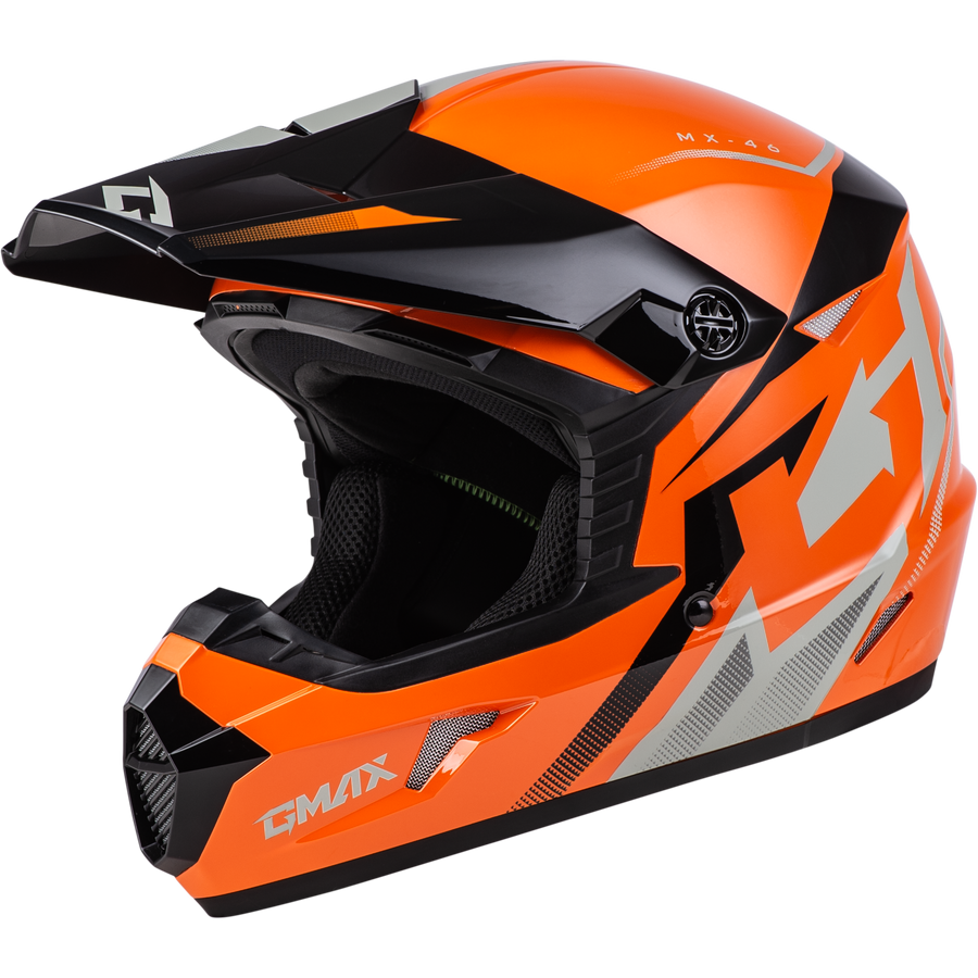 MX-46Y COMPOUND HELMET ORANGE/BLACK/GREY