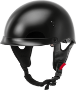 HH-65 HALF HELMET FULL DRESSED BLACK 2X
