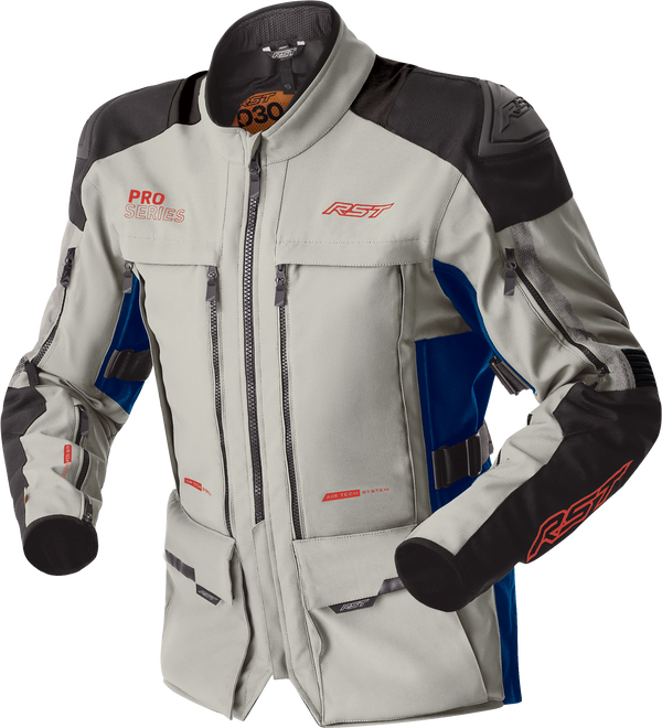PS ADVENTURE D3O JACKET SILVER/BLUE TEXTILE