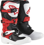 TECH 3S YOUTH BOOTS WHT/BLK/BT RED SZ 6