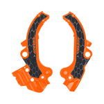 FRAME GUARDS- X-GRIP ORANGE/BLACK
