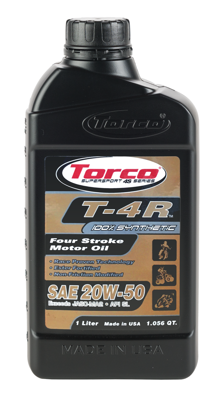 T-4R SYNTHETIC BLEND MOTOR OIL 4T 20W50 1L | T672055CE