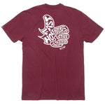 SATSFACTION SS TEE MAROON