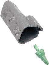 3-WIRE GREY DEUTSCH RCPTCL & WDGLCK HD# 72123-94GY | DR-3G