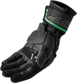 S1 GLOVE BLK/FLO-GREEN LEATHER