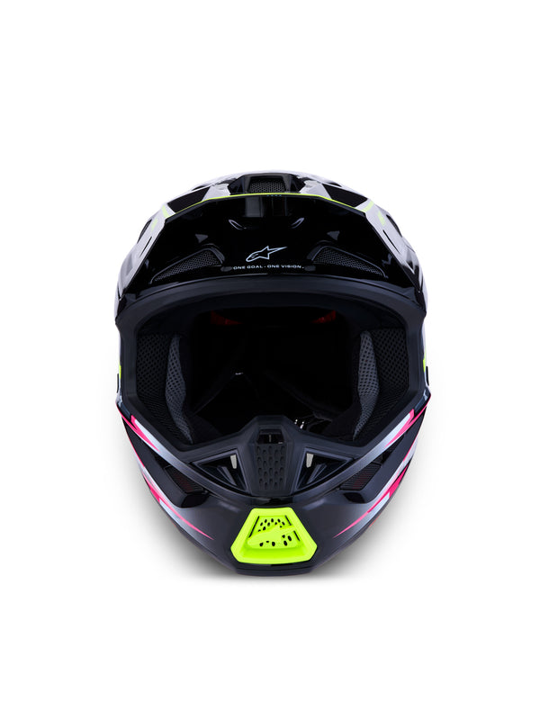 S-M7 BLASTER HELMET ECE06/DOT BLK/GRY/WH/YLLW FLUO GLSY XL