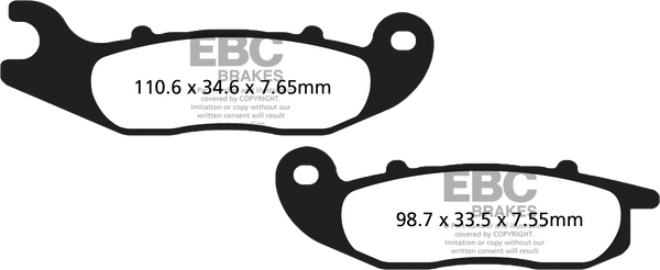 BRAKE PADS SFA693HH DOUBLE-H SINTERED
