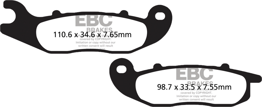 BRAKE PADS SFA693HH DOUBLE-H SINTERED