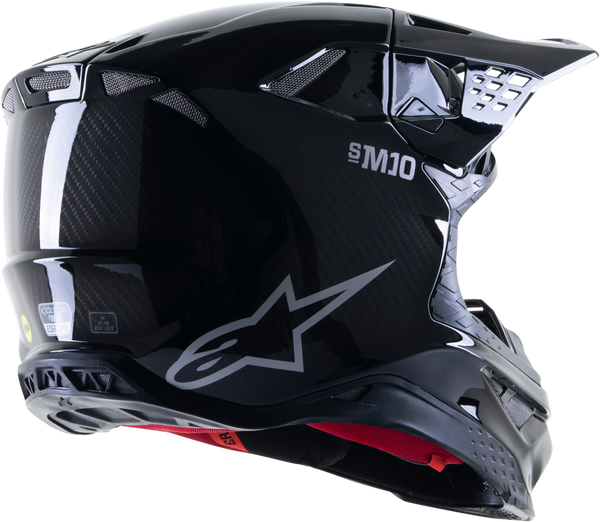 SUPERTECH S-M10 SOLID HELMET BLACK GLOSSY/CARBON