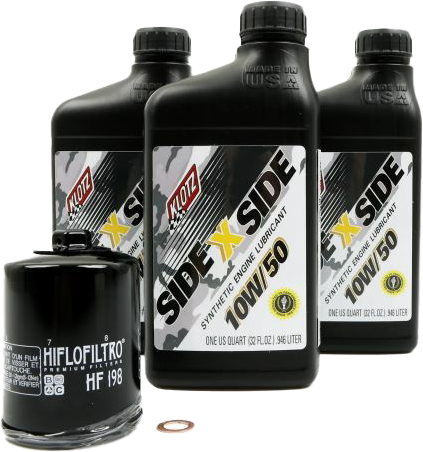 SIDEXSIDE OIL CHANGE KIT 10W50 /W OIL FILTER POL | KU-101