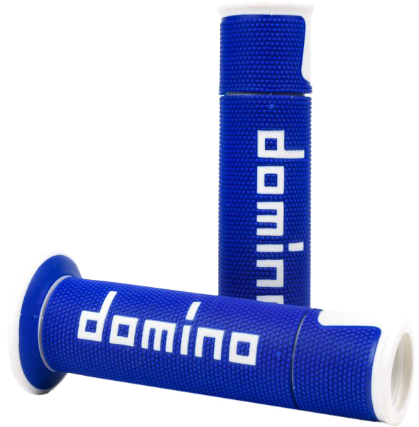 A450 ROAD RACING GRIPS BLUE/WHITE PAIR