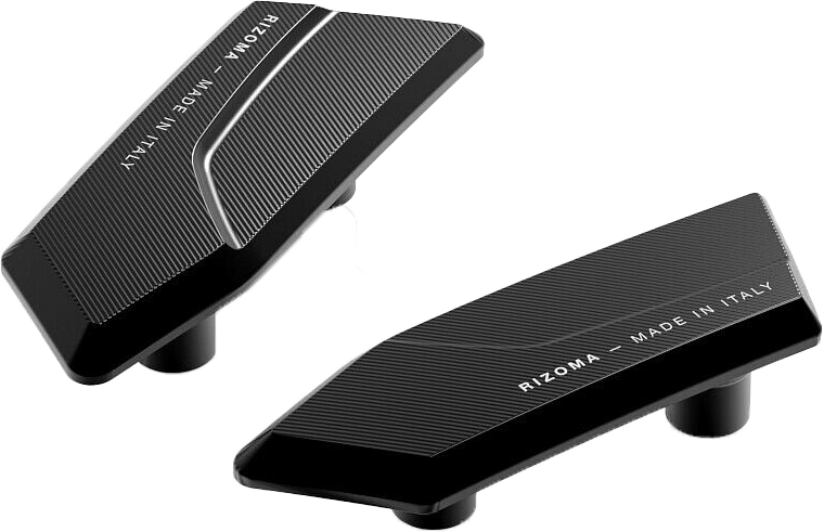 MIRROR BLOCK OFF PLATES PAIR BLACK BMW | BS561B