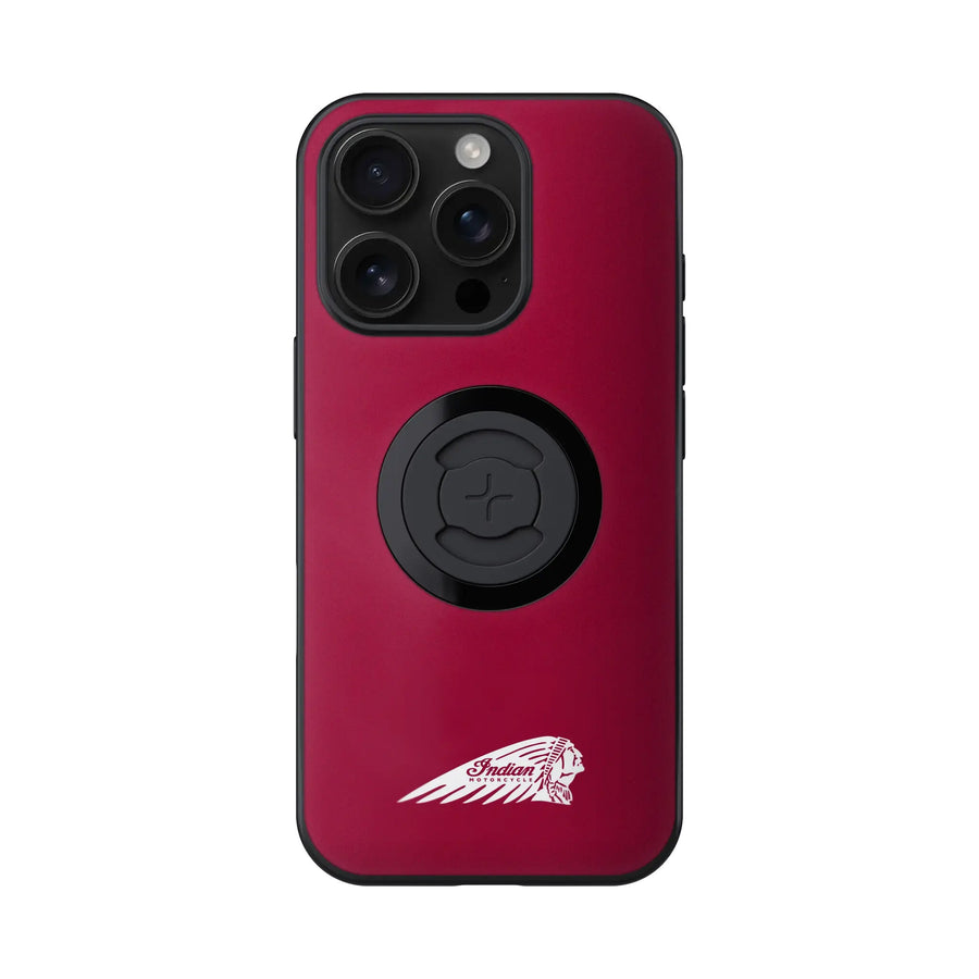 INDIAN PHONE CASE W/HEADDRESS IPHONE 16 PRO RED W/LOGO