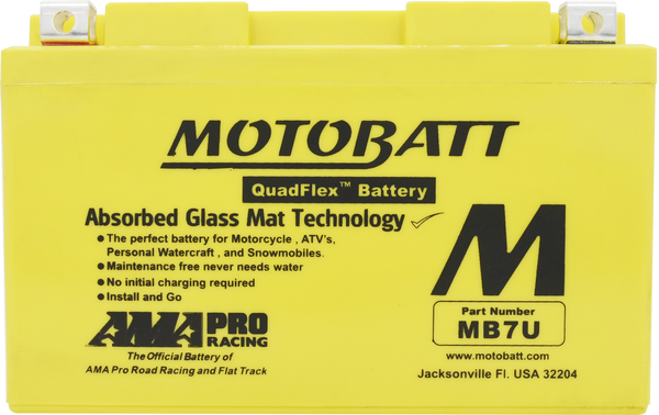 BATTERY MB7U SEALED FACTORY ACTIVATED | MB7U