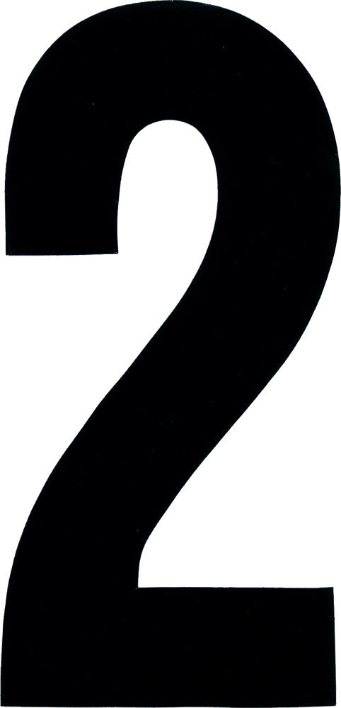 #2 4" BLACK EXTREME DIGITS 3/PK