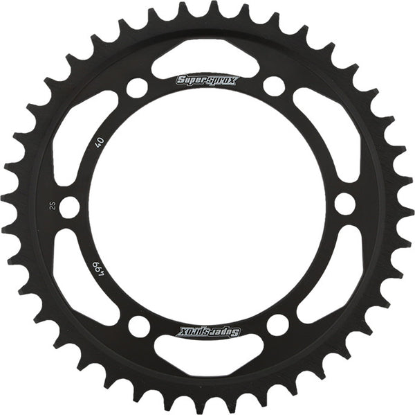 REAR SPROCKET STEEL 40T-530 BLK KAW/SUZ