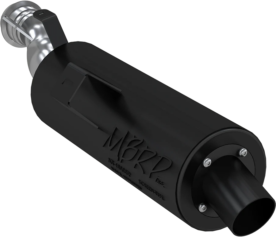 SINGLE SLIP-ON SYSTEM W/ 4.25" SPORT MUFFLER BLK | AT-6512SP