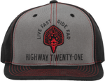 RANGER HAT BLACK/GREY | 489-2008