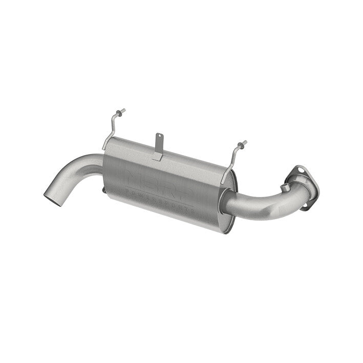 SINGLE SLIP-ON SYSTEM W/ OVAL SPORT MUFFLER CHROME | AT-9522SP