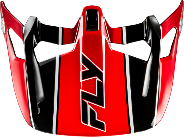 WERX-R CARBON FLOW VISOR BLACK/RED