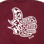 SATSFACTION SS TEE MAROON