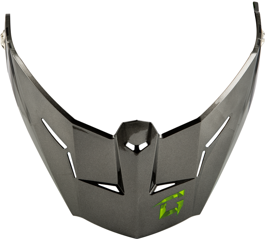 MD-74 VISOR W/SCREWS STRIKER BLK/SILVER/GREEN METAL
