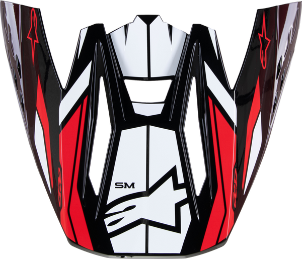 S-M5 VISOR ACTION 2 BLK/WHT/BRT RD GLOSSY | 8986023-1304-OS