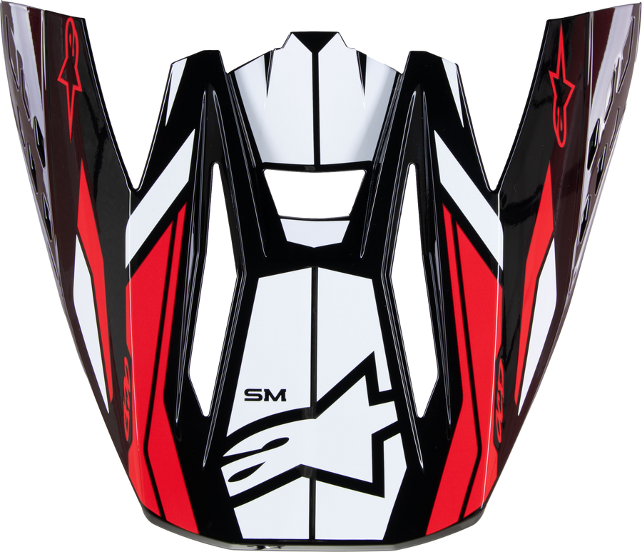 S-M5 VISOR ACTION 2 BLK/WHT/BRT RD GLOSSY | 8986023-1304-OS