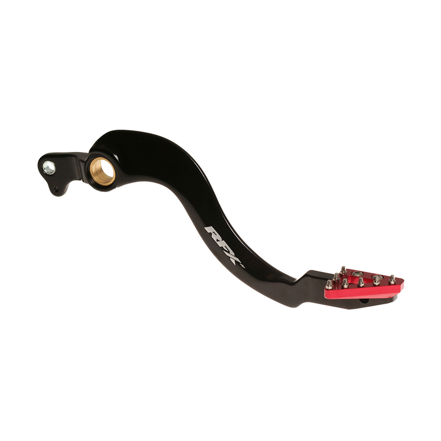 REAR BRAKE PEDAL RED SOLID-TIP HON | FXRB 10201 99RD