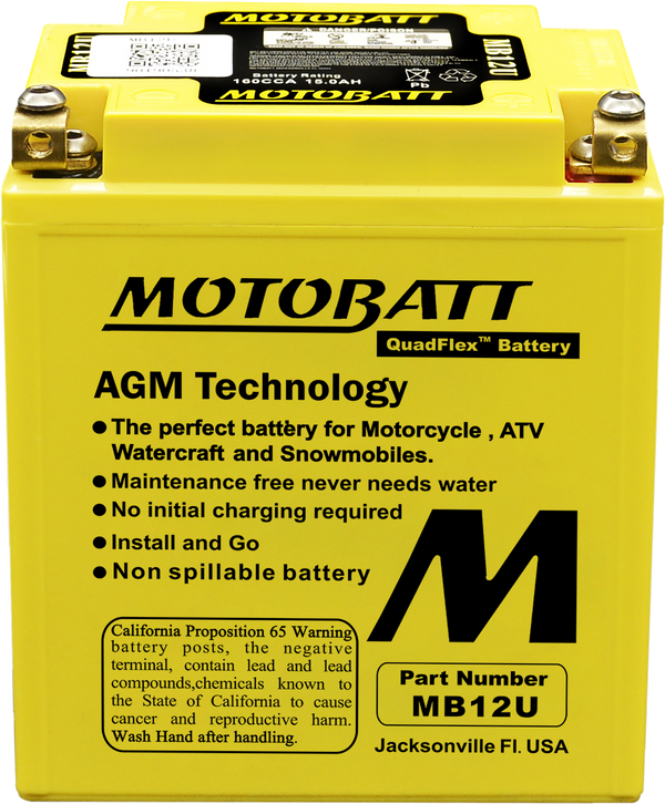 BATTERY MB12U SEALED FACTORY ACTIVATED | MB12U