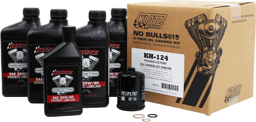 VICTORY 4.5QT SYNTHETIC OIL CHANGE KIT