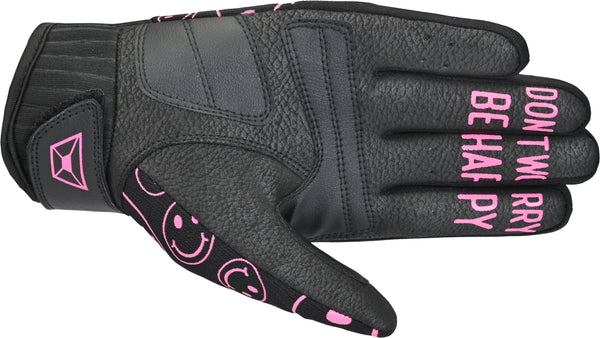 STD ISU HAPPY GLV BK/PK