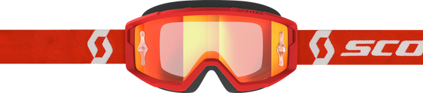 PRIMAL GOGGLE RED/WHITE ORANGE CHROME WORKS